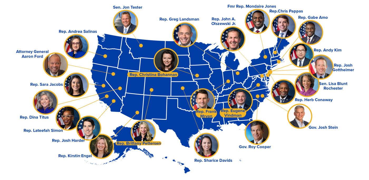 Map of BLC alumni impact across the United States